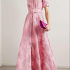Anabella | Elegant Wedding Guest Maxi Dress with Short Puff Sleeves