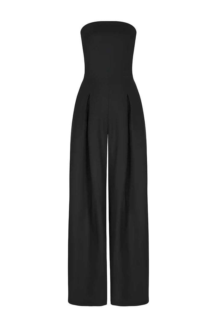 Adriana | Strapless Jumpsuit met Wijde Pijpen