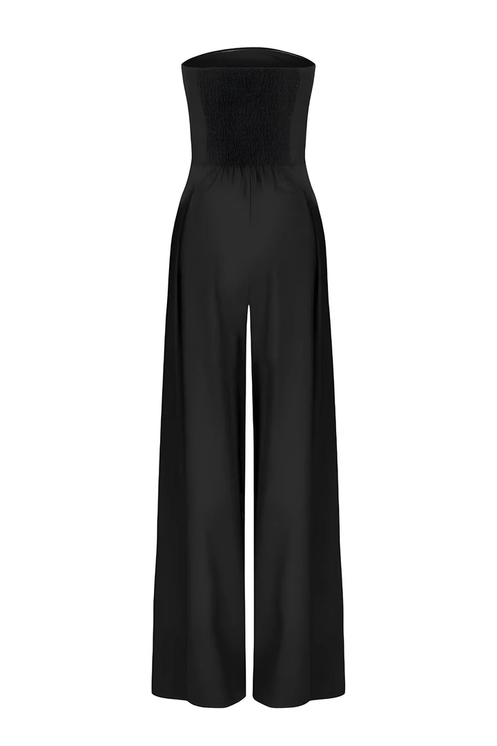 Adriana | Strapless Jumpsuit met Wijde Pijpen