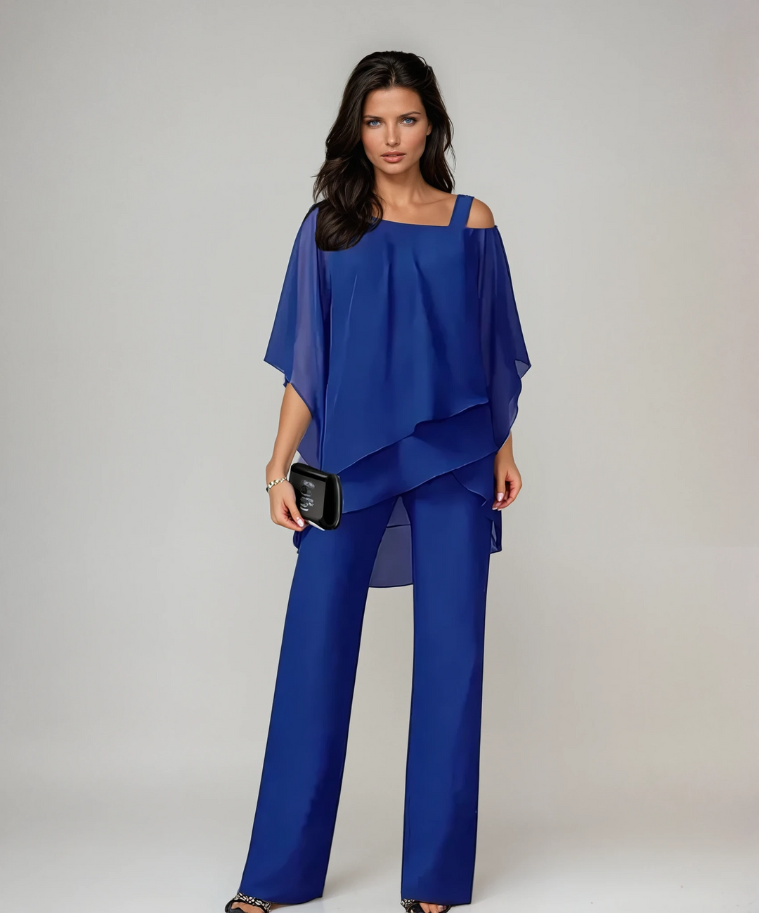 Trijntje | Soepelvallende Chiffon Tweedelige Set