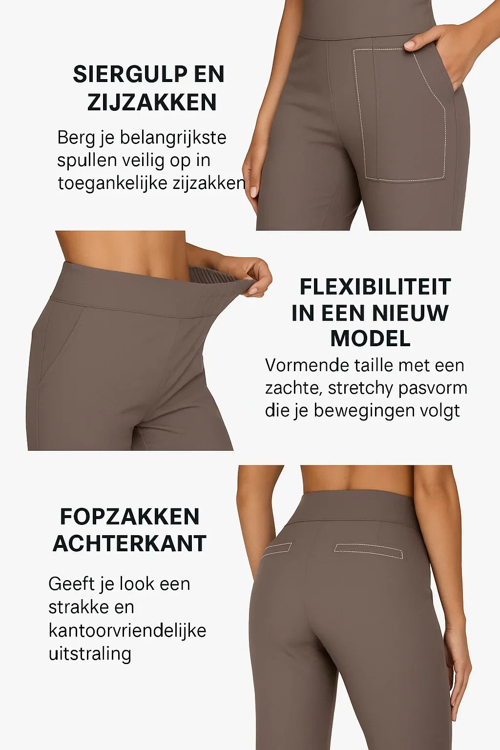 Hendrika | High Waist Stretch Broek
