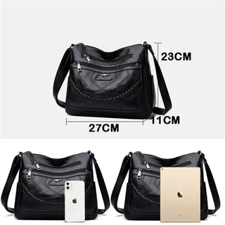 Zoey | Luxury Soft Leather Crossbody Shoulder Bag