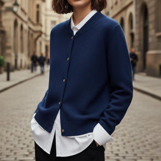 Rowan | Women's Bomber Style Button-Up Cardigan