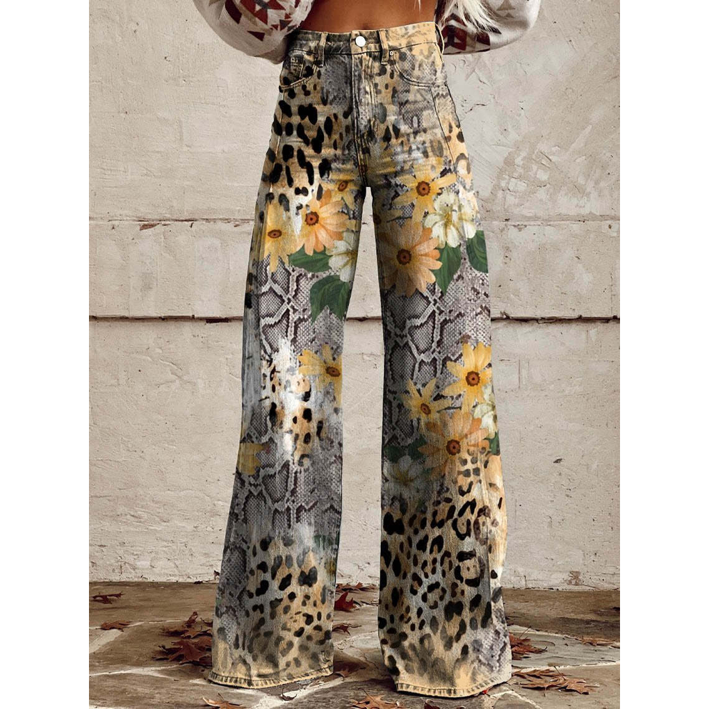 Tialda | High Waist Geprinte Jeans