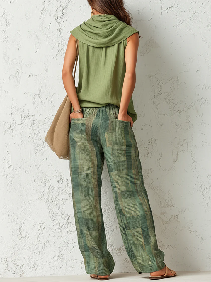 Wilma | Gestreepte Tweedelige Co-ord Set