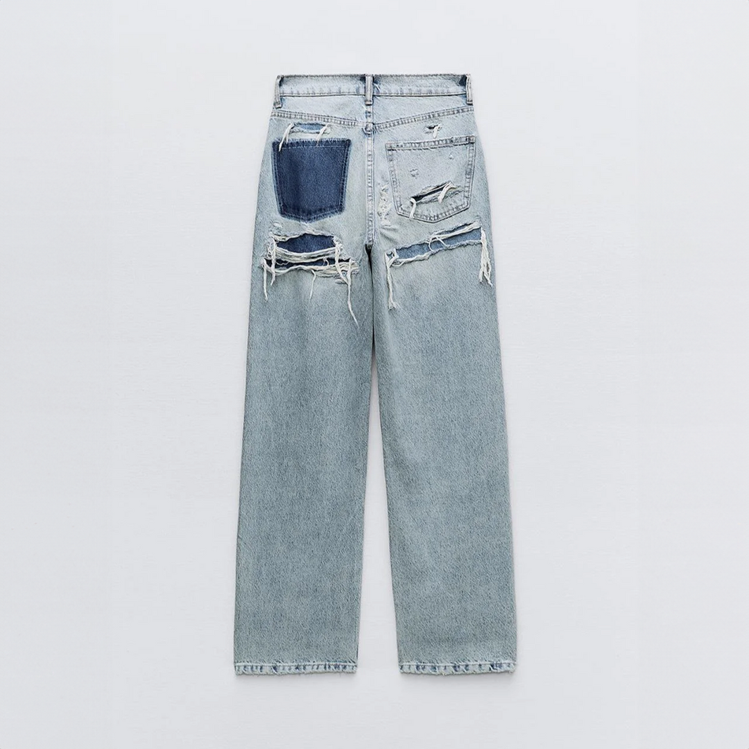 Doortje | Relaxed Fit Ripped Jeans