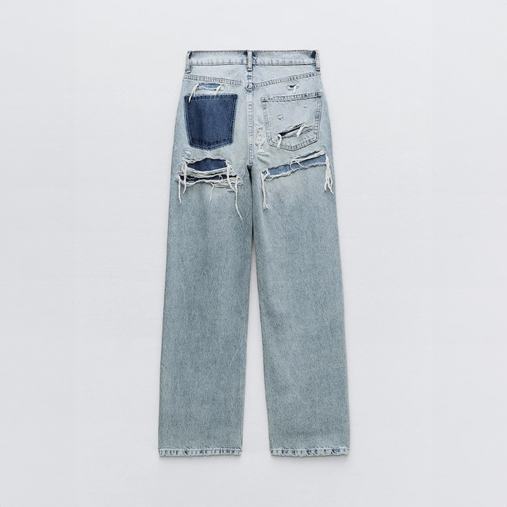 Doortje | Relaxed Fit Ripped Jeans