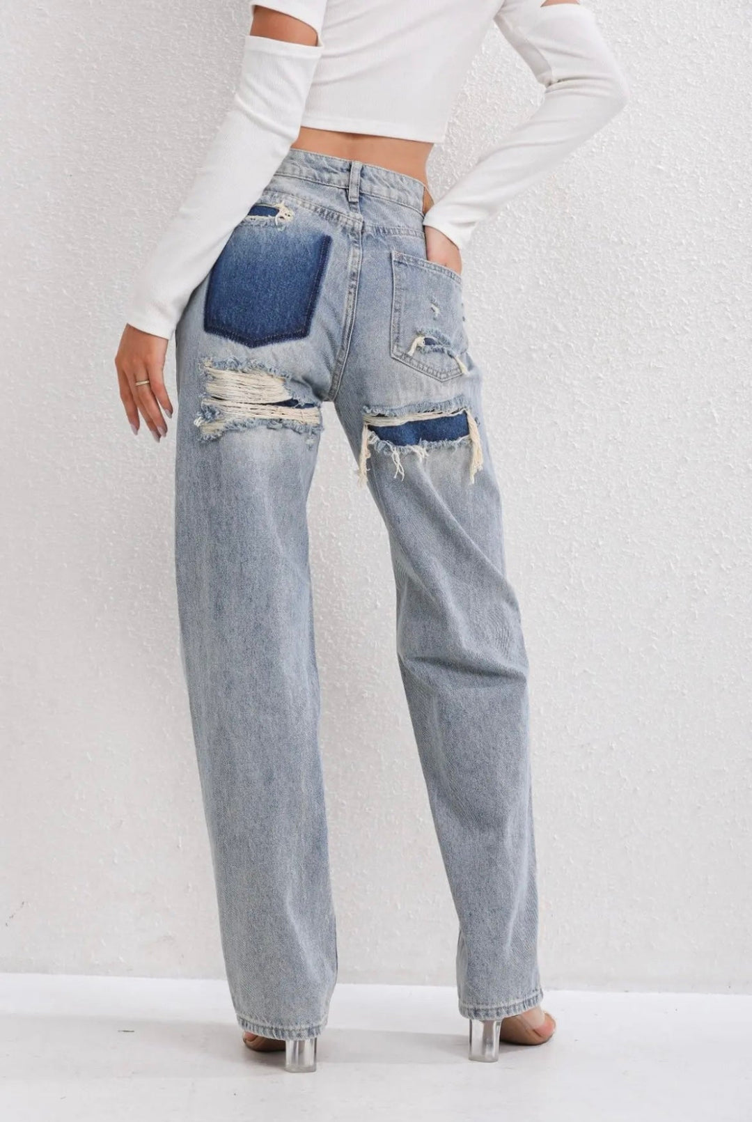 Doortje | Relaxed Fit Ripped Jeans
