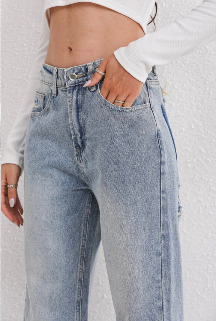 Doortje | Relaxed Fit Ripped Jeans