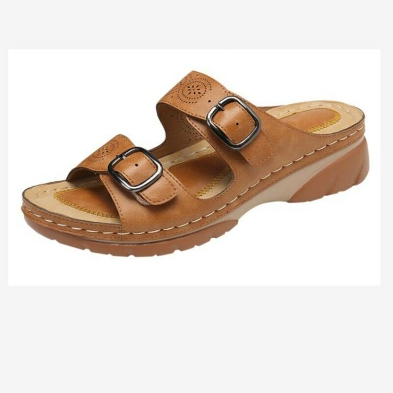 Grietje | Leren Sandalen met Gesp