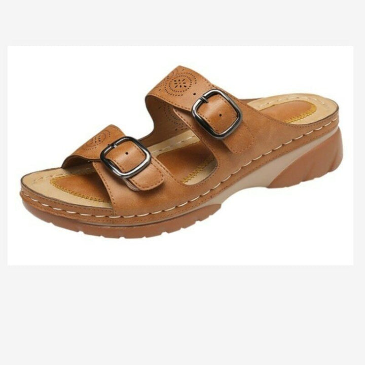 Grietje | Leren Sandalen met Gesp