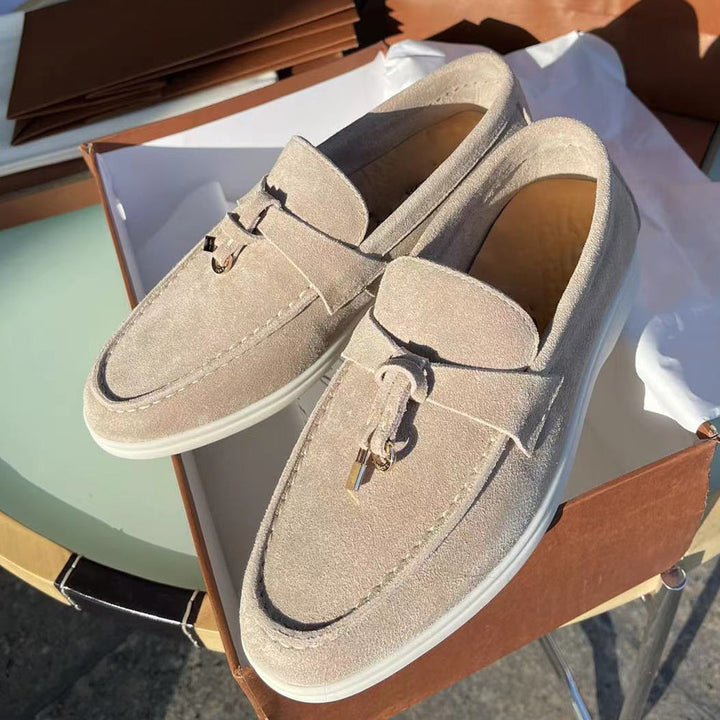 Christien | Suède Loafers met Sportieve Zool