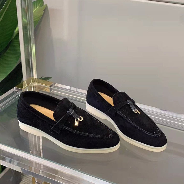 Christien | Suède Loafers met Sportieve Zool