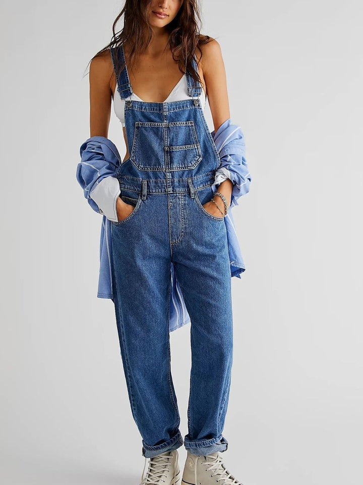 Geeske | Relaxte Denim Jumpsuit