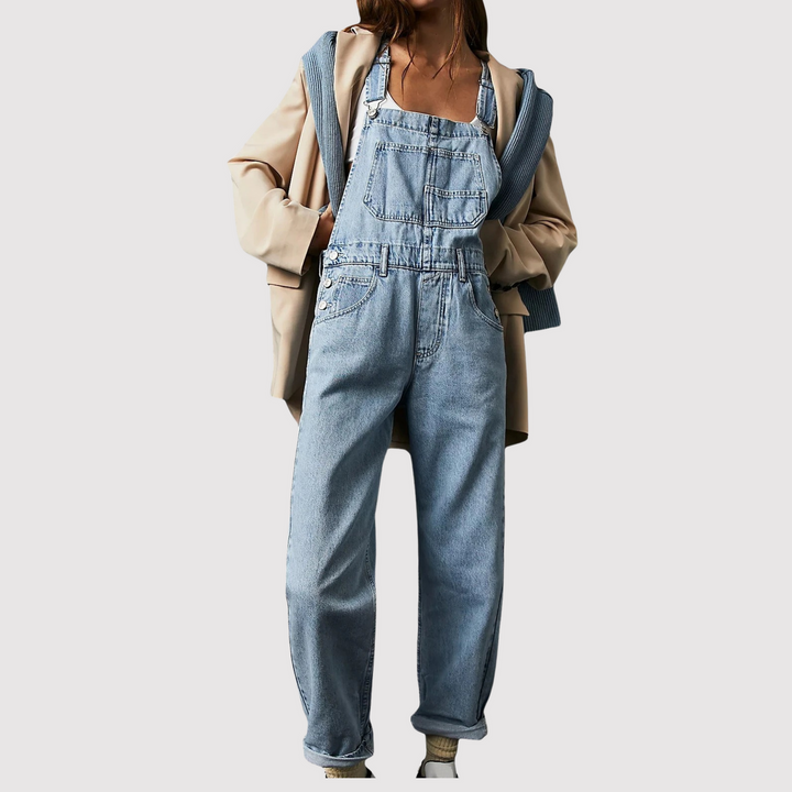 Geeske | Relaxte Denim Jumpsuit