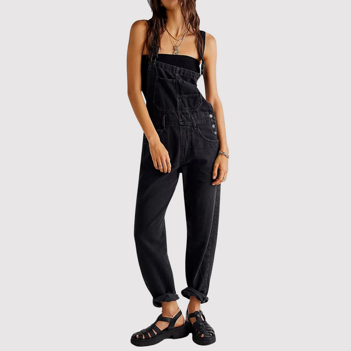 Geeske | Relaxte Denim Jumpsuit