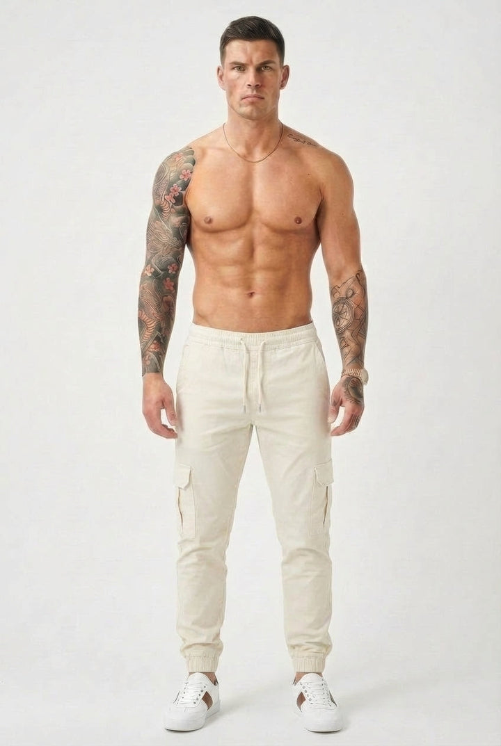 Laurens | Tapered Broek met Zijzakken
