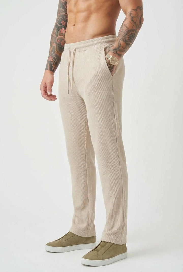 Mirthe | Soepelvallende Geribbelde Broek