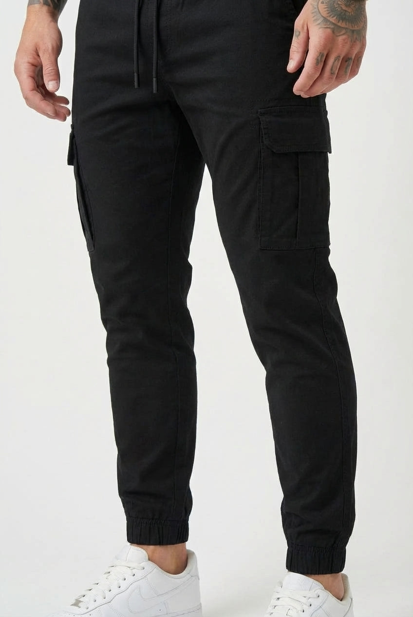 Tobias | Relaxte Zwarte Broek