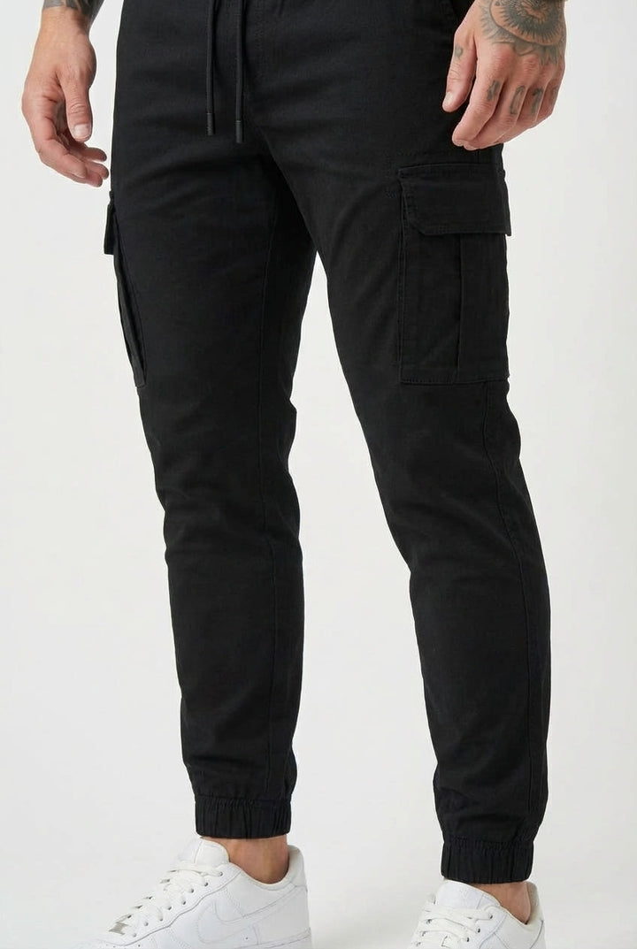 Tobias | Relaxte Zwarte Broek