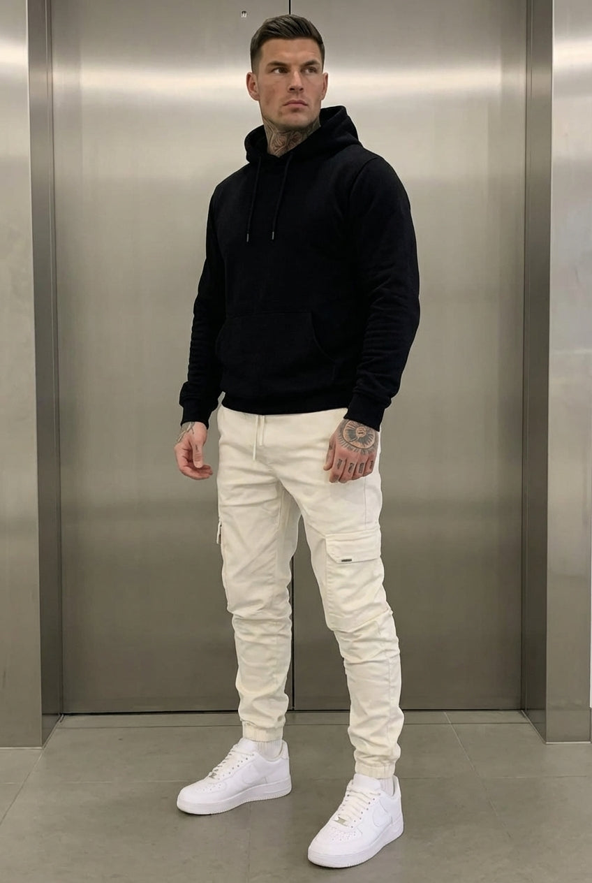 Laurens | Tapered Broek met Zijzakken