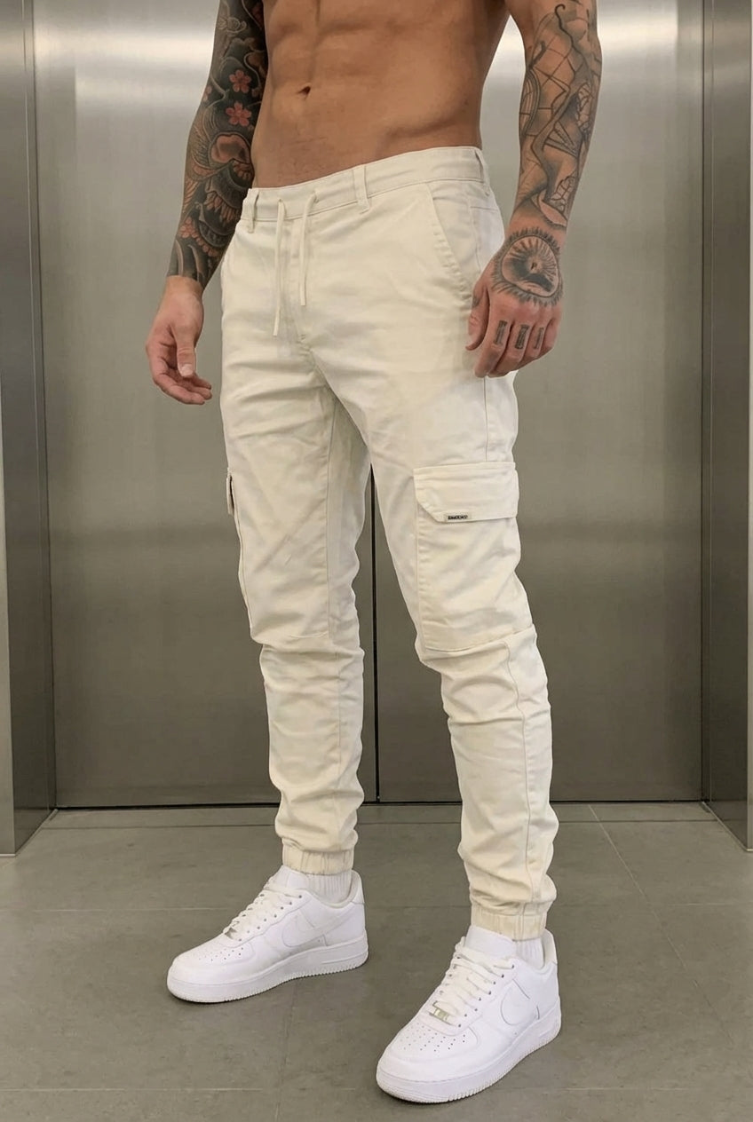 Laurens | Tapered Broek met Zijzakken