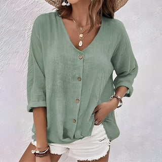Marcia | Relaxed Button-Up Blouse