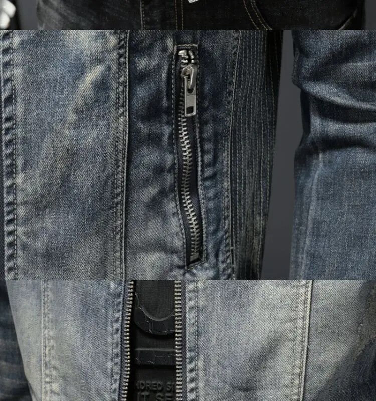 Geeske | Stoere Gewassen Denim Bikerjas