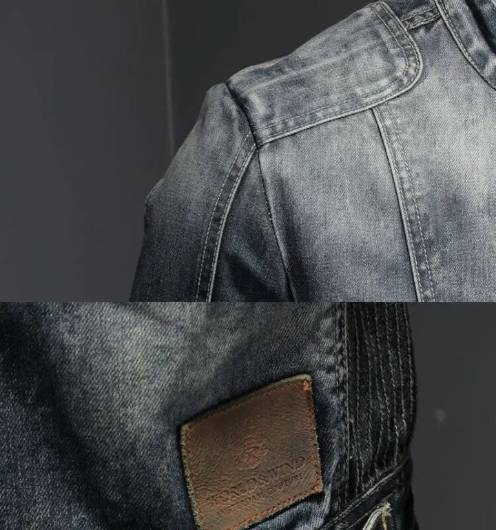 Geeske | Stoere Gewassen Denim Bikerjas