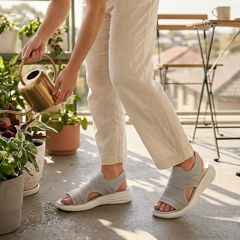 Wende | Gebreide Sandalen met Platformzool
