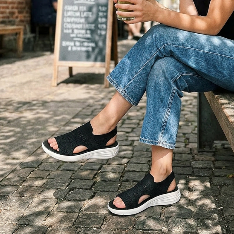 Wende | Gebreide Sandalen met Platformzool