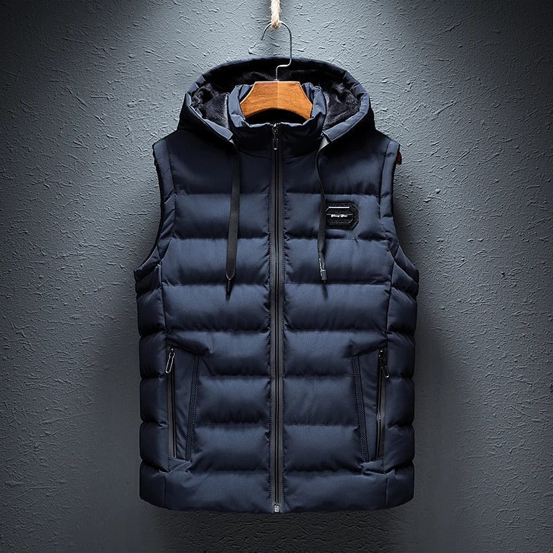 Janneke | Gewatteerd Vest met Capuchon