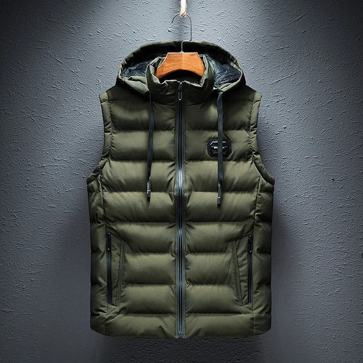 Janneke | Gewatteerd Vest met Capuchon