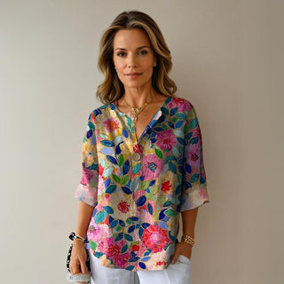 Hazel | Chic Floral Print Blouse