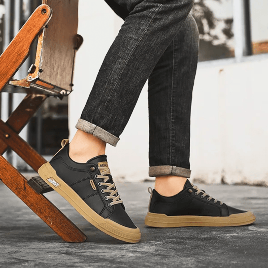 Puck | Leren Low-Top Sneakers