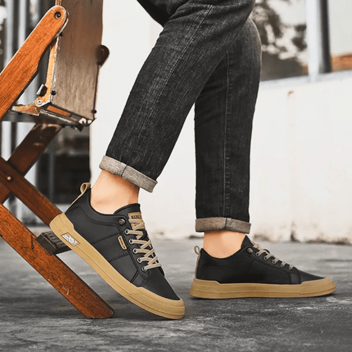 Puck | Leren Low-Top Sneakers