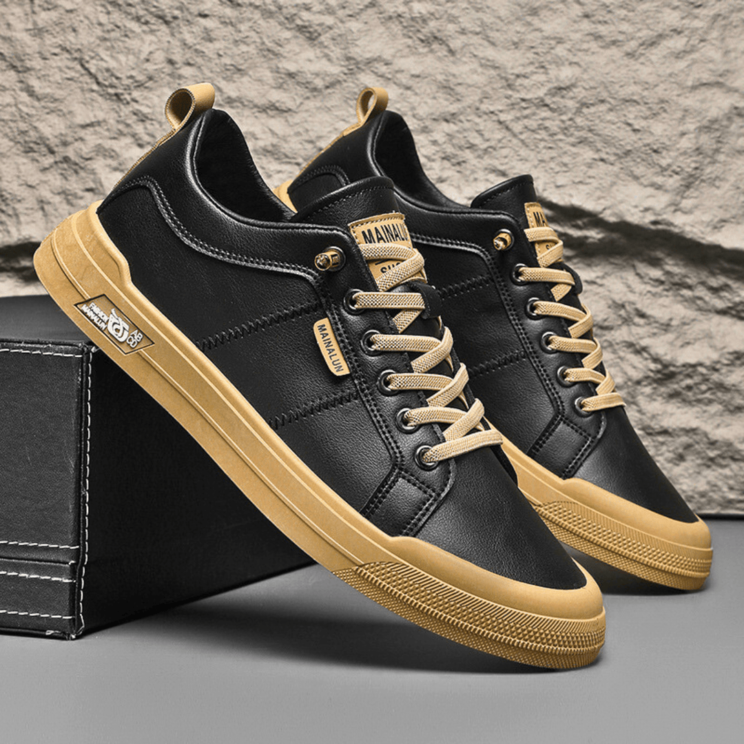 Puck | Leren Low-Top Sneakers
