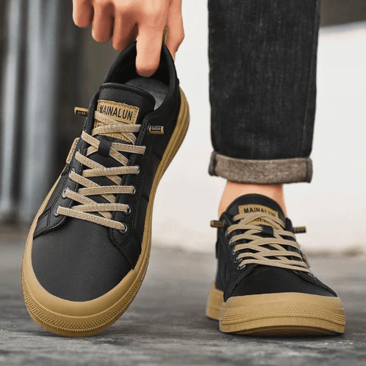 Puck | Leren Low-Top Sneakers