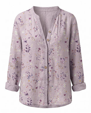 Brianna | Printed V-Neck Long Sleeve