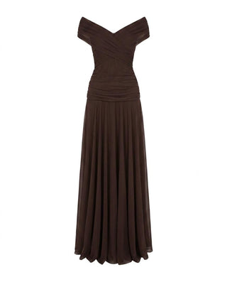 Laura | Draped V Neck Maxi