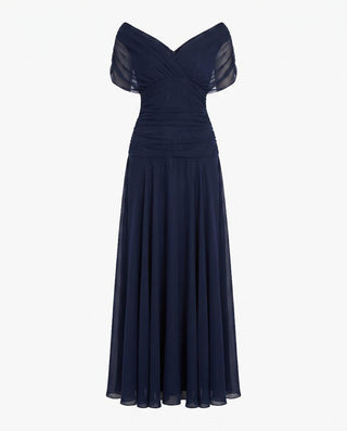 Laura | Draped V Neck Maxi