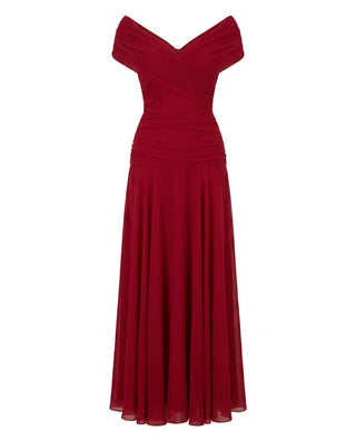 Laura | Draped V Neck Maxi