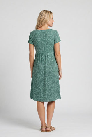 Jamie | V Neck Short Sleeve Midi