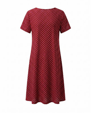 Jamie | V Neck Short Sleeve Midi